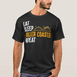 Eat Sleep Roller Untersetzer Wiederholen Funny Rol T-Shirt