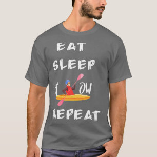 Eat Sleep Row Wiederholen Funny Geschenk Idee für T-Shirt