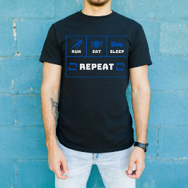 Eat Sleep Run Repeat, Motivierend Runner Gift T-Shirt