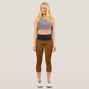 Eat Sleep Run Wiederholen Sunset Hintergrund auf s Capri Leggings