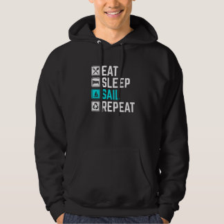 Eat Sleep Sail Repeat Premium Hoodie
