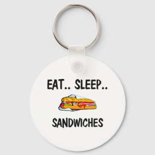 Eat Sleep SANDWICHES Schlüsselanhänger