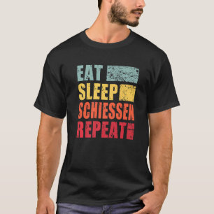 Eat Sleep Schiessen Repeat Premium T-Shirt