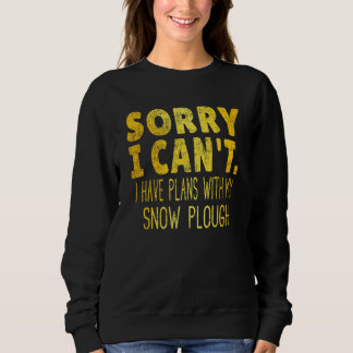 Eat Sleep Schneepflug Wiederholen - Gold Text Schn Sweatshirt