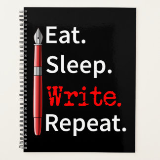 Eat Sleep Schreiben Repeat Writer Planer