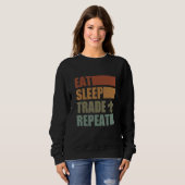 Eat Sleep Scout Repeat For Camping Enthusiast Desi Sweatshirt (Vorne ganz)