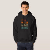 Eat Sleep Scuba Repeat Scuba Diver Diving Snorkeli Hoodie (Vorne ganz)
