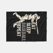 Eat Sleep Sell Wiederholen Funny Sell Player Fleecedecke (Vorderseite (Horizontal))