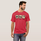 Eat, Sleep, Shoot - Funny Photographer T-Shirt (Vorne ganz)