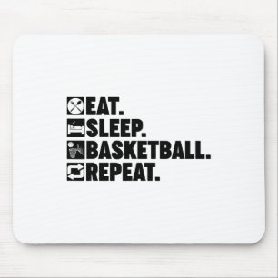 Eat Sleep Sketch Wiederholung Männer Frauen Sketch Mousepad