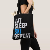 Eat Sleep Ski Repeat Skipass Tasche (Von Nahem)