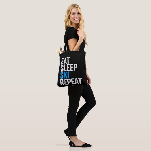 Eat Sleep Ski Repeat Skipass Tasche (Am Model)