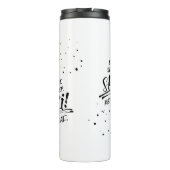 Eat Sleep Ski Repeat Thermal Tumbler Thermosbecher (Rückseite)