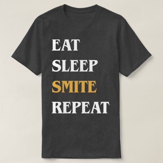 Eat Sleep Smite Repeat Funny Paladin T-Shirt (Design vorne)