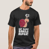 Eat Sleep Snails Repeat T-Shirt (Vorderseite)