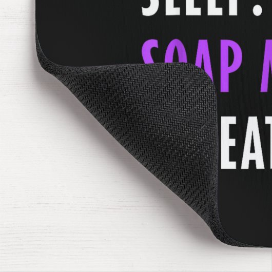 Eat Sleep Soap Making Repeat - Crafters Soapmaking Mousepad (Ecke)