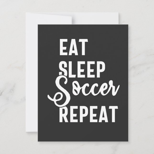 eat sleep soccer repeat (Vorderseite)