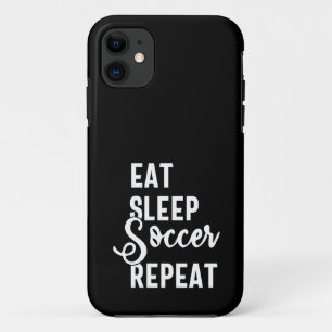 eat sleep soccer repeat Case-Mate iPhone hülle