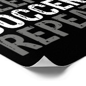 Eat Sleep Soccer Repeat - Fußball Grafik  Poster (Ecke)