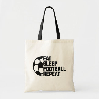 Eat Sleep Soccer Repeat – Minimaler Sport Tragetasche