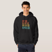 Eat Sleep Soccer Repeat Retro Soccer Player Coach Hoodie (Vorne ganz)