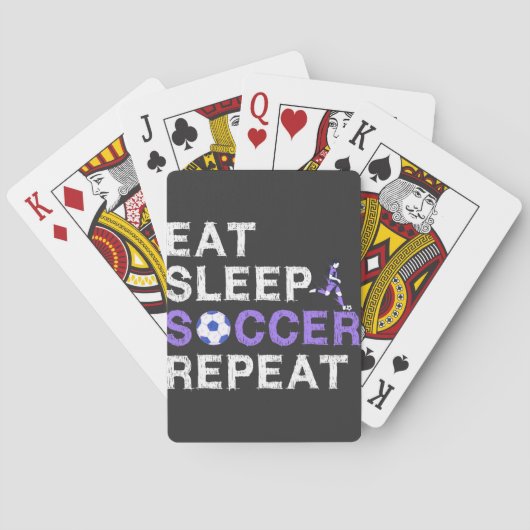 Eat+Sleep+soccer+Repeat Spielkarten (Rückseite)