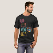 Eat Sleep Solve Repeat  Solve Cube Puzzle Fun  3 T-Shirt (Vorne ganz)