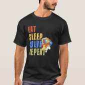 Eat Sleep Solve Repeat  Solve Cube Puzzle Fun  8 T-Shirt (Vorderseite)