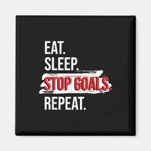 Eat Sleep Stop Ziele Wiederholen - Feldhockeyspiel Magnet