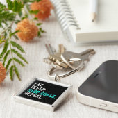 Eat Sleep Stopp Goals Wiederholung - Torhüter Gesc Schlüsselanhänger (Seite)