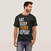 Eat Sleep Studio Wiederholung Architect Designer A T-Shirt (Vorne ganz)