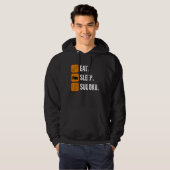 Eat Sleep Sudoku Repeat Number Place Board Game Hoodie (Vorne ganz)