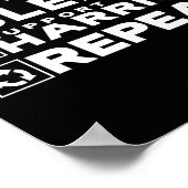 Eat Sleep Support Harris Repeat Kamala Harris 2024 Poster (Ecke)