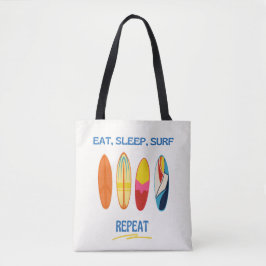 Eat, Sleep, Surf, Repeat - Beach Life Tasche