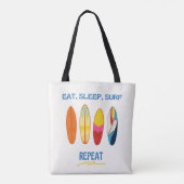 Eat, Sleep, Surf, Repeat - Beach Life Tasche (Rückseite)