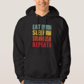 Eat Sleep Survivalsim Repeat Hoodie (Vorderseite)