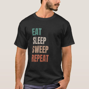 Eat Sleep Sweep Wiederholung Gitarrist Gitarre Pla T-Shirt