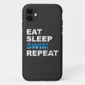 Eat Sleep Swim Repeat - Funny Geschenk für Schwimm Case-Mate iPhone Hülle (Rückseite)