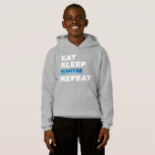 Eat Sleep Swim Repeat - Funny Geschenk für Schwimm Hoodie (Vorne ganz)