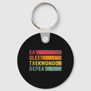 Eat Sleep Taekwondo Repeat - TKD Kampfsport Schlüsselanhänger