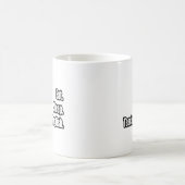 Eat Sleep Teacher Englisch Kaffeetasse (Mittel)