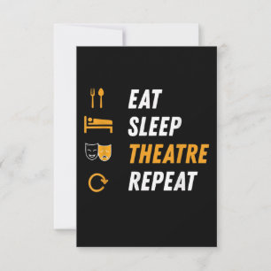 Eat Sleep Theater Wiederholung - Funny Musical Gra