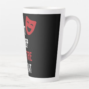 Eat Sleep Theatre Repeat Musical Theater Geschenk Milchtasse