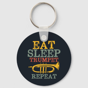 Eat Sleep Trumpet Repeat Funny Marching Band Schlüsselanhänger