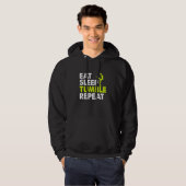 Eat Sleep Tumble Repeat Gymnastics Player Life Rou Hoodie (Vorne ganz)