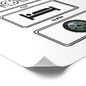 eat sleep ultimate poster (Ecke)