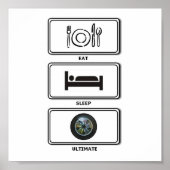 eat sleep ultimate poster (Vorne)
