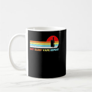 Eat Sleep Vape Repeat Pen Vintage Retro Vaping Men Kaffeetasse