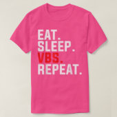 Eat Sleep VBS Repeat Christian VBS Teachers Camp C T-Shirt (Design vorne)