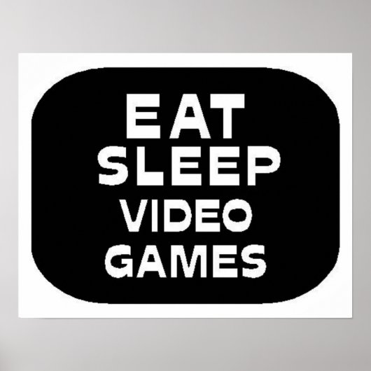 Eat Sleep Video Games Poster (Vorne)